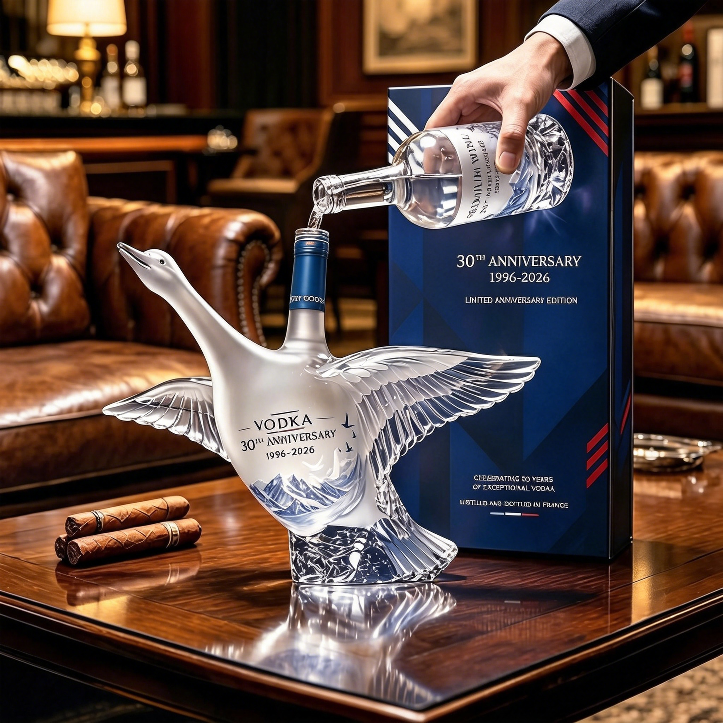 🎁 Father’s Day 49% OFF - Grey Goose 30th Anniversary Swan Bottle 🦢🥃-Viral