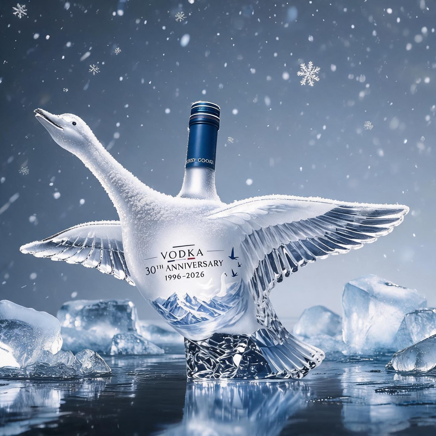 🎁 Father’s Day 49% OFF - Grey Goose 30th Anniversary Swan Bottle 🦢🥃-Viral