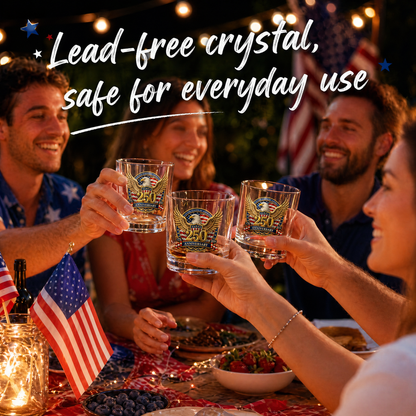 Last Day 49% OFF🔥250th Anniversary American   Patriotic Whiskey Glass (1776 – 2026)-Viral
