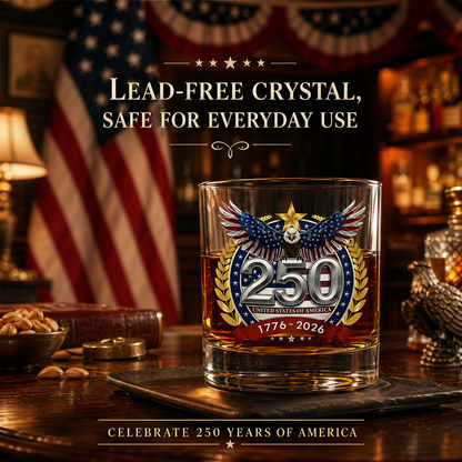 Last Day 49% OFF🔥250th Anniversary American   Patriotic Whiskey Glass (1776 – 2026)-Viral