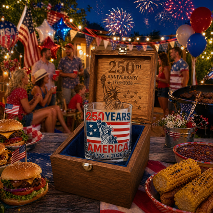 Last Day 49% OFF🔥250th Anniversary American   Patriotic Whiskey Glass (1776 – 2026)-Viral