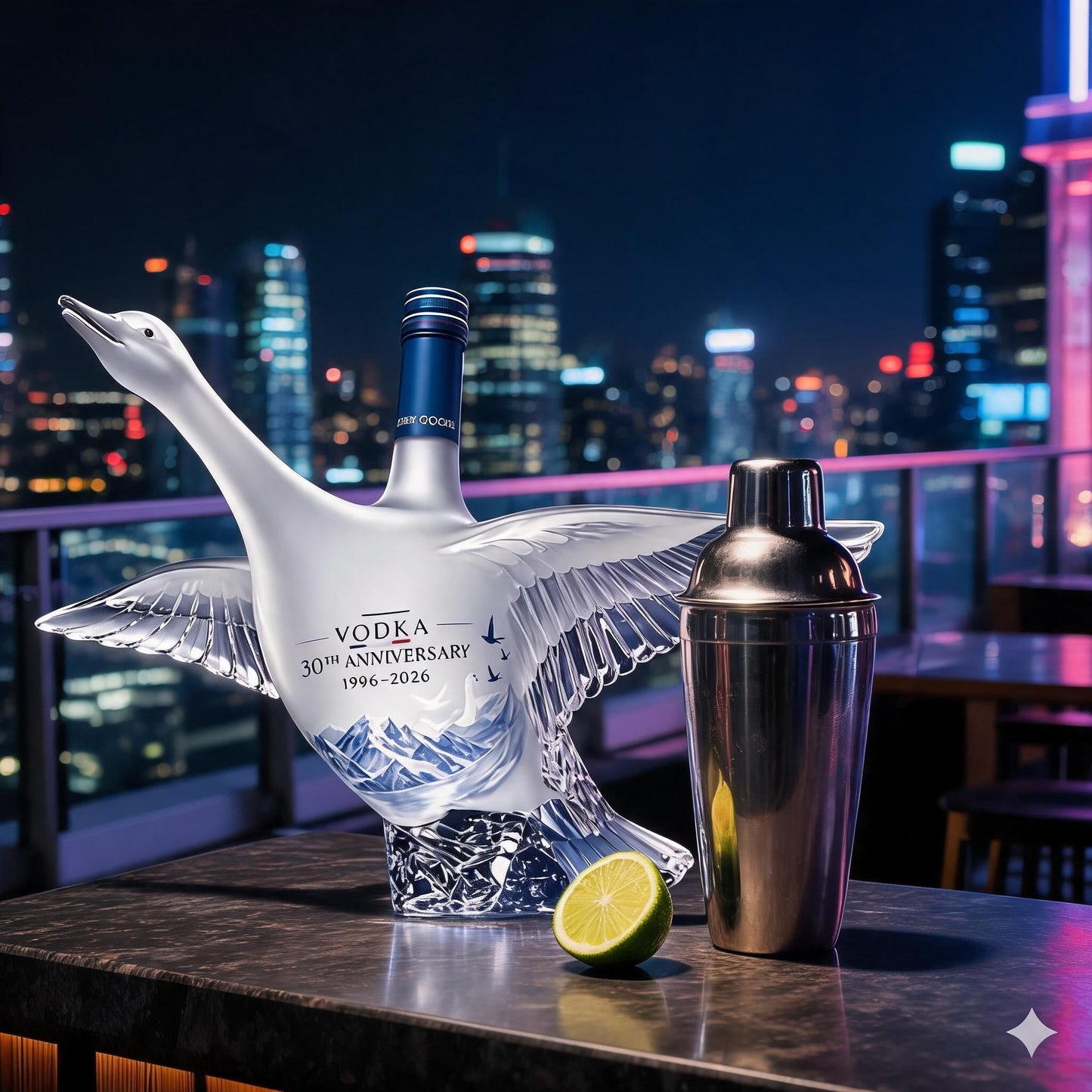 🎁 Father’s Day 49% OFF - Grey Goose 30th Anniversary Swan Bottle 🦢🥃-Viral