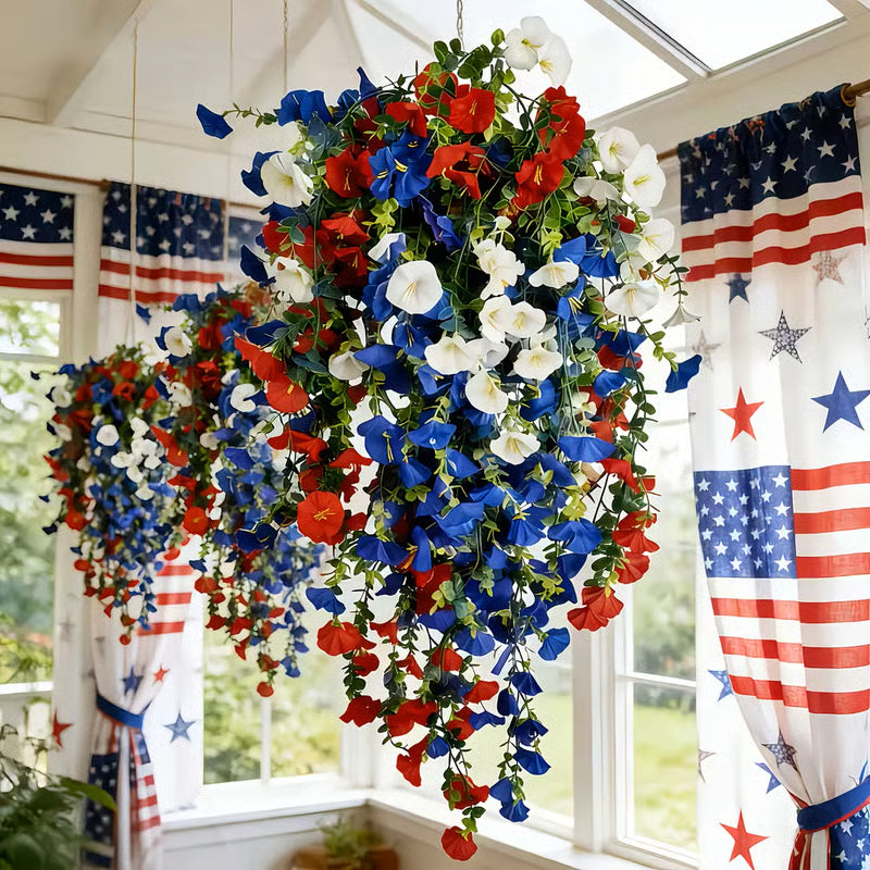 ✨ Celebrate America’s 250th Anniversary with Patriotic Hanging Flower Baskets-edition