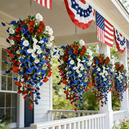 ✨ Celebrate America’s 250th Anniversary with Patriotic Hanging Flower Baskets-edition