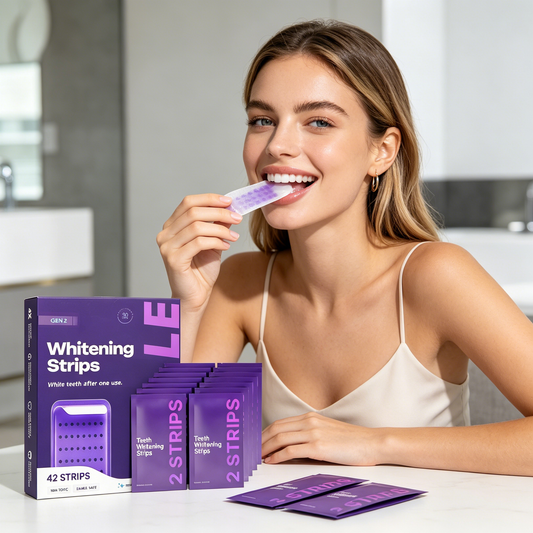 🔥💜🦷Natural Formula Purple Whitening Strips✨-Viral