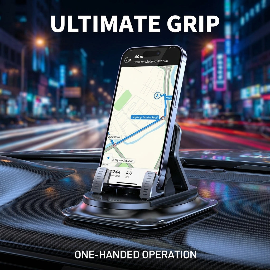 360° Rotation Car Phone Holder Suction Cup Dashboard Mount 🚗📱-Finds