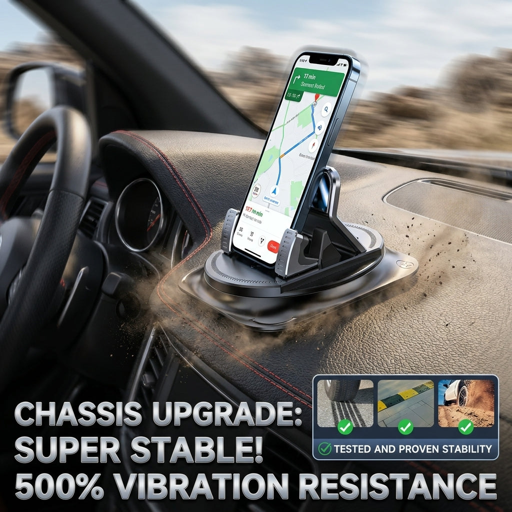 360° Rotation Car Phone Holder Suction Cup Dashboard Mount 🚗📱-Finds