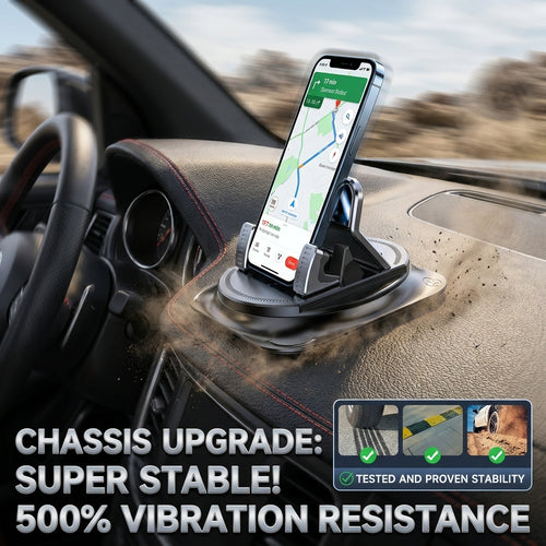360° Rotation Car Phone Holder Suction Cup Dashboard Mount 🚗📱-Finds