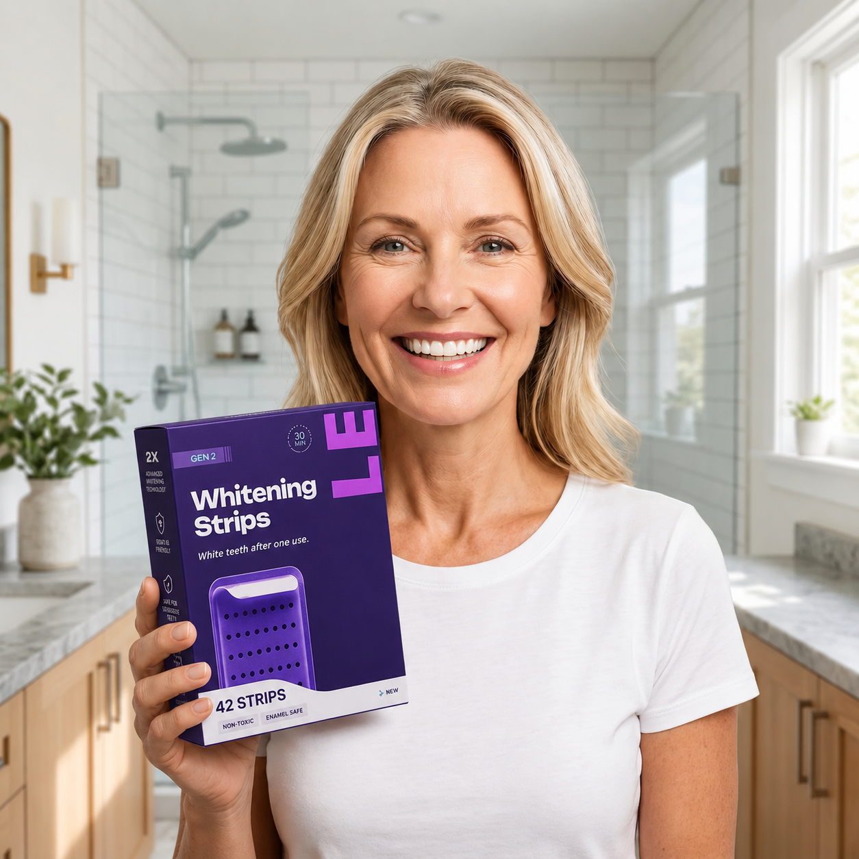 🔥💜🦷Natural Formula Purple Whitening Strips✨-Viral