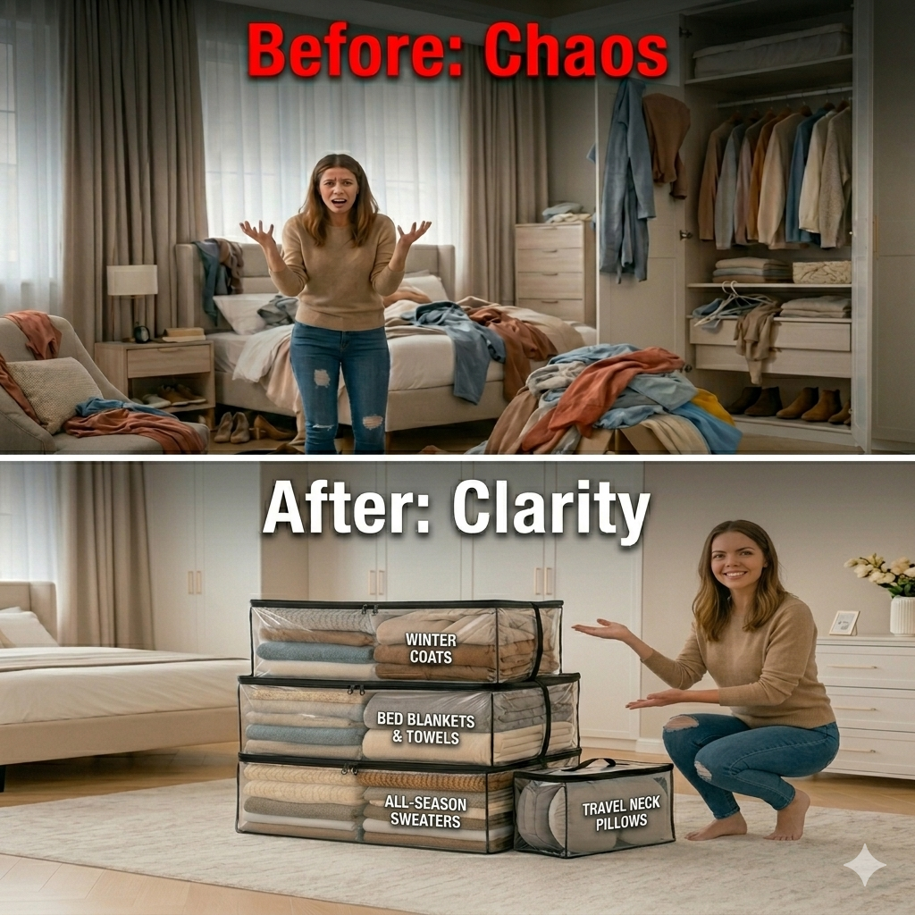 The #1 Storage Solution of 2026! 🏆 Over 30 million families have ditched messy bins for these clear bags-Curated