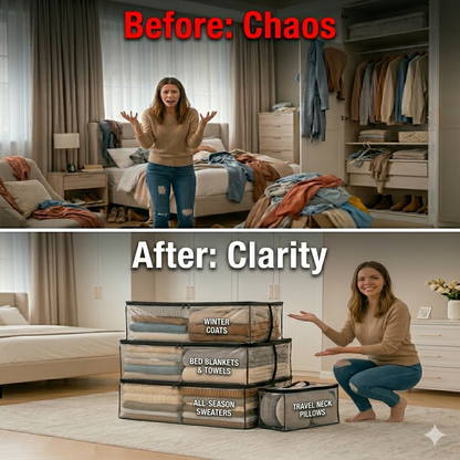 The #1 Storage Solution of 2026! 🏆 Over 30 million families have ditched messy bins for these clear bags-Curated