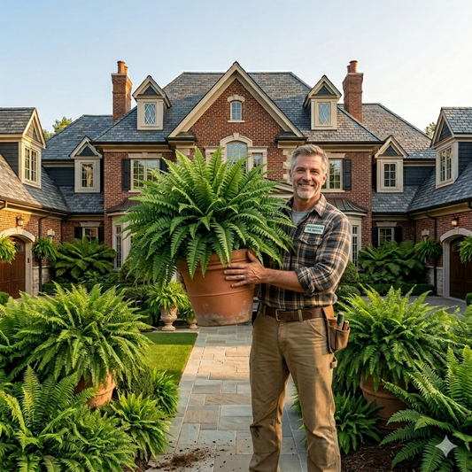 🌲Large UV Resistant Artificial Ferns for Outdoors--No Watering, No Fading-edition