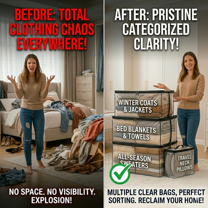 The #1 Storage Solution of 2026! 🏆 Over 30 million families have ditched messy bins for these clear bags-Curated