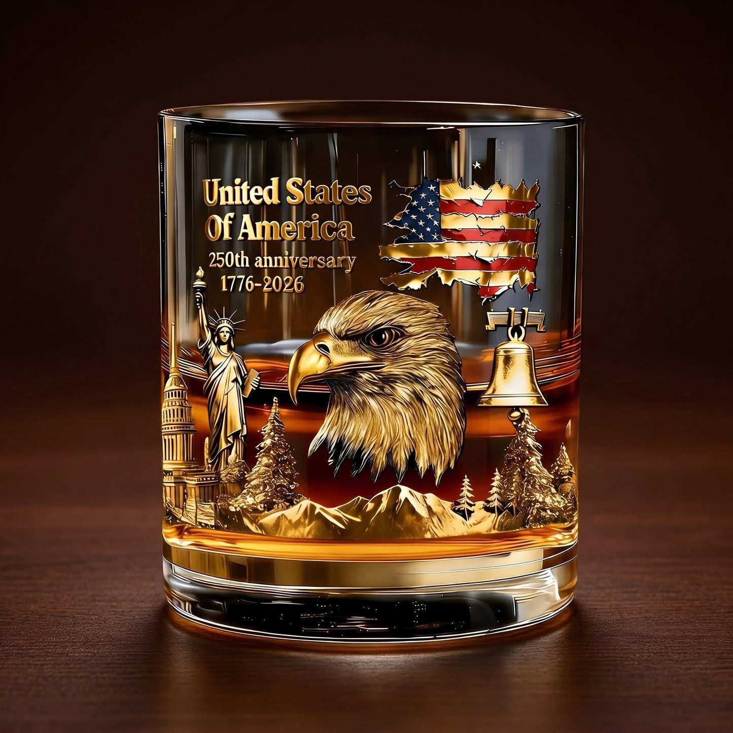 Last Day 49% OFF🔥250th Anniversary American Patriotic Whiskey Glass 1776-2026-Curated