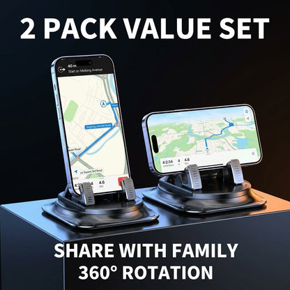 360° Rotation Car Phone Holder Suction Cup Dashboard Mount 🚗📱-Finds
