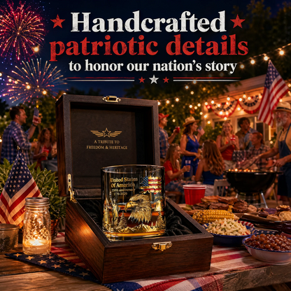 Last Day 49% OFF🔥250th Anniversary American Patriotic Whiskey Glass 1776-2026-Curated