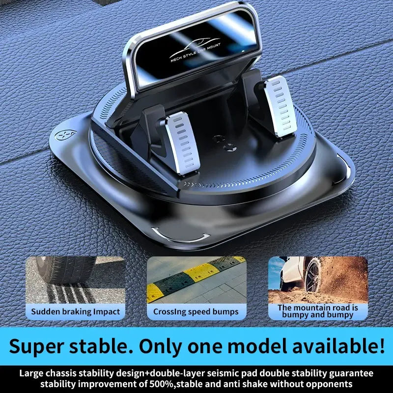 360° Rotation Car Phone Holder Suction Cup Dashboard Mount 🚗📱-Finds