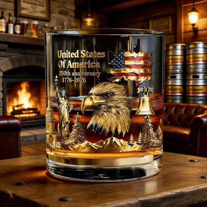 Last Day 49% OFF🔥250th Anniversary American Patriotic Whiskey Glass 1776-2026-Curated