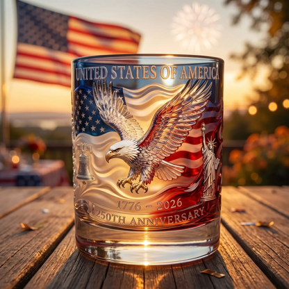 ✨💡Celebrate America’s Semiquincentennial in style with the Limited Edition 2026 USA 250th Anniversary Commemorative Glass (1776-2026 Heritage Edition)-Elite