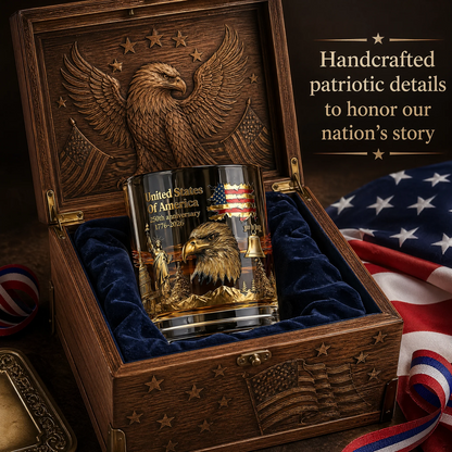 Last Day 49% OFF🔥250th Anniversary American Patriotic Whiskey Glass 1776-2026-Curated