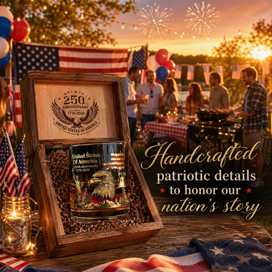 Last Day 49% OFF🔥250th Anniversary American Patriotic Whiskey Glass 1776-2026-Curated