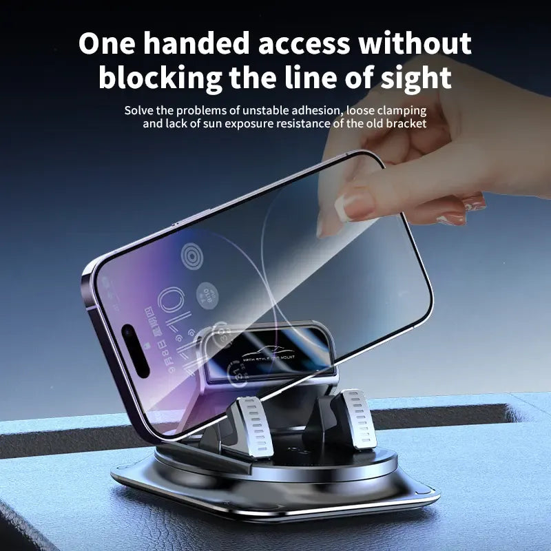 360° Rotation Car Phone Holder Suction Cup Dashboard Mount 🚗📱-Finds