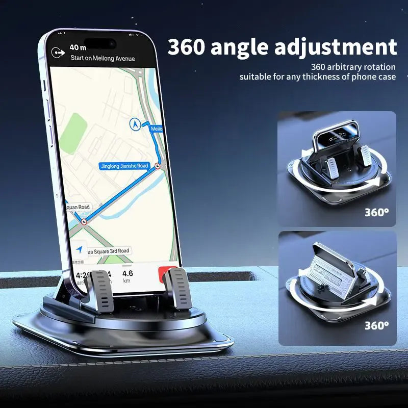 360° Rotation Car Phone Holder Suction Cup Dashboard Mount 🚗📱-Finds